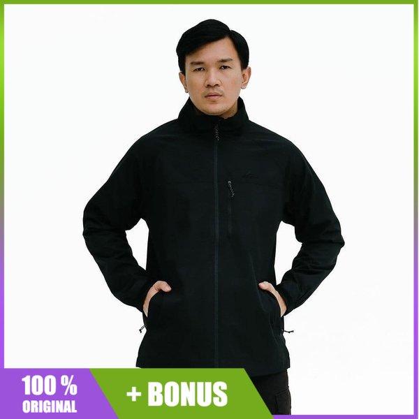 Jaket Eiger ACROSS 1.2 WINDPROOF Jacket Black Hitam 91000 6778 ORI