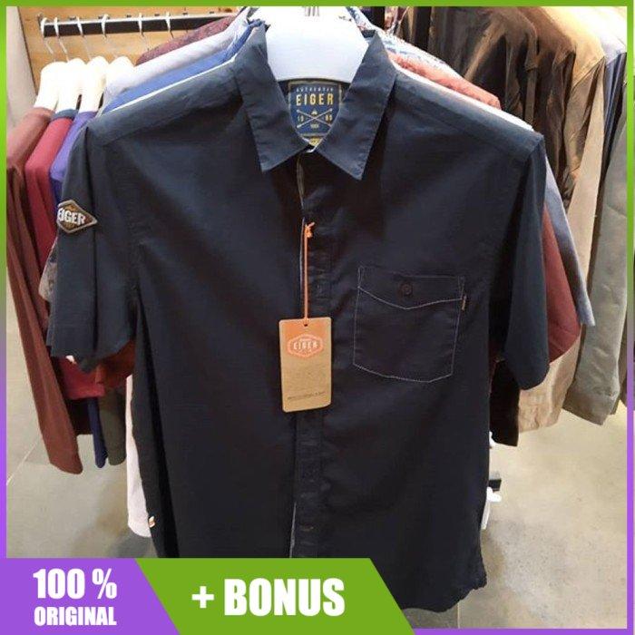 Kemeja Flanel Eiger Portbridge Shirt Hitam Black 91000 4172 Original