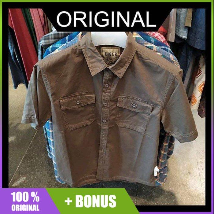 Kemeja Eiger Hartley Shirt Brown Coklat 91000 4787 Original Murah