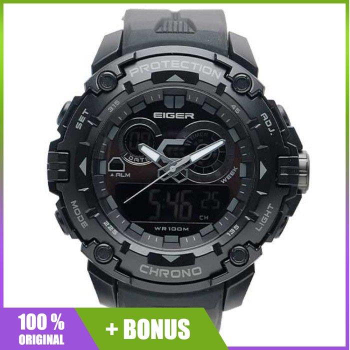 Jam Tangan Eiger Alverstone Watch Black Hitam 91000 5749 Original