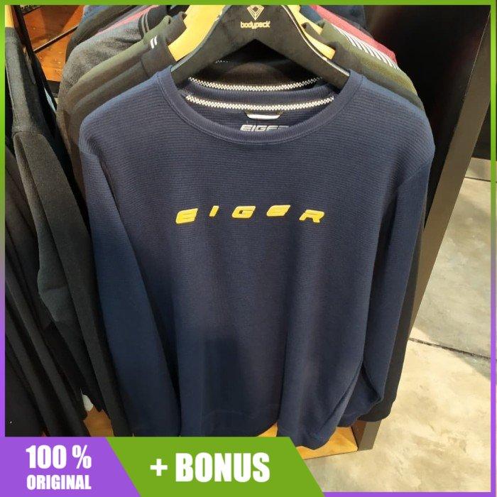 Sweater Eiger X Patch Ride Jacket Navy 91000 5478 Original Cowok