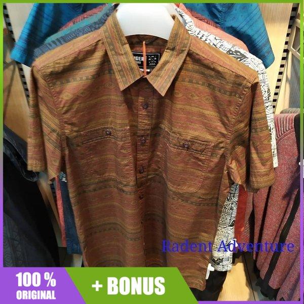 Kemeja Eiger Cutleaf Shirt Brown Coklat 91000 5565 Original Cowok Awet