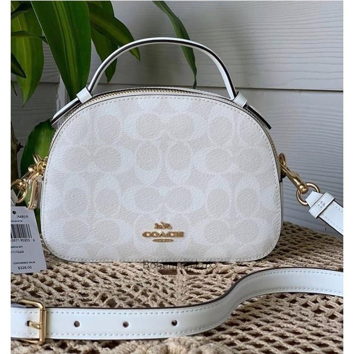 COACH Serena Satchel Crossbody Bag In Chalk Signature