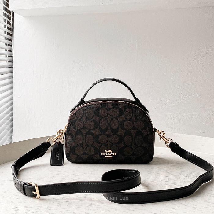 COACH Serena Satchel Crossbody Bag In Signature Mahogany