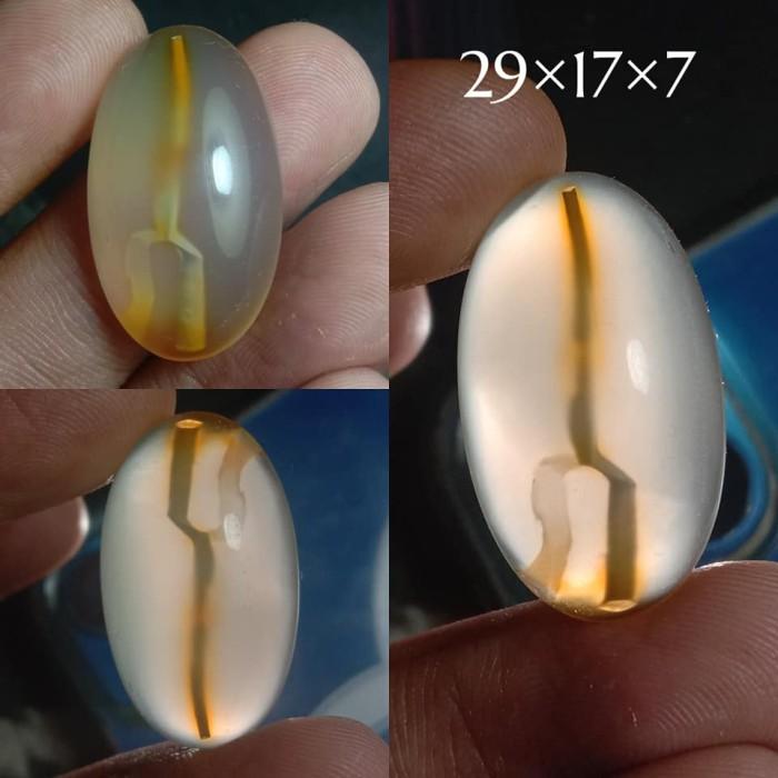 Natural Akik Batu Kristal Motif Gambar Garpu Sepeda Anak Dewasa Antik