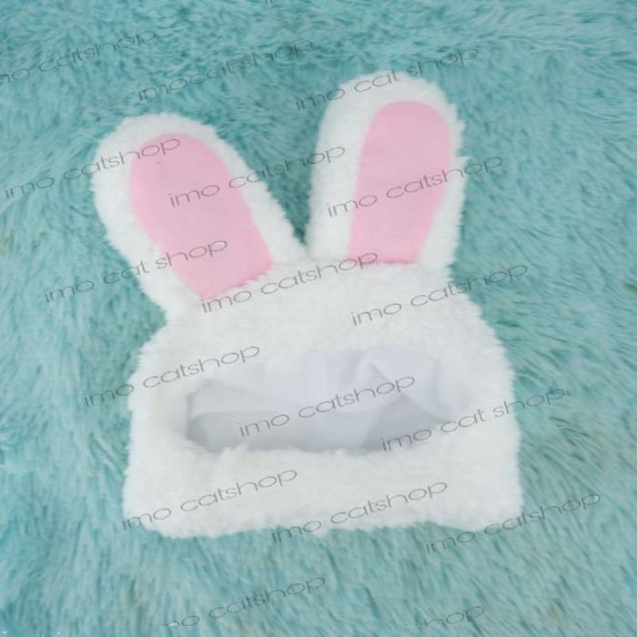wig kelinci topi kucing motif