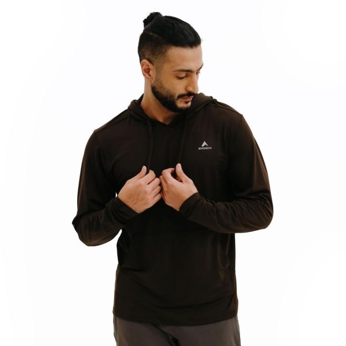 checkout EIGER X-TROPLE HOODIE SWEATER jaket sweater - Black, L