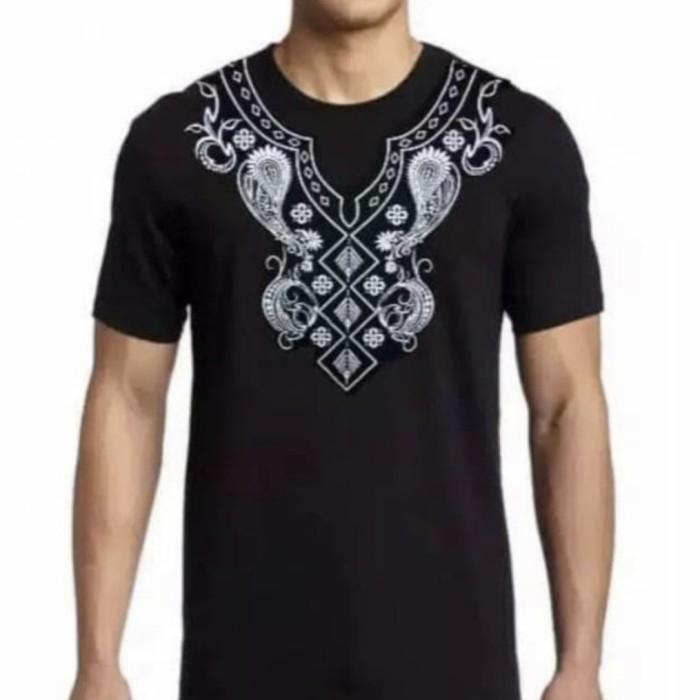 Kaos Muslim Pria model KOKO CORAK 3D / Baju lebaran distr batik sorban