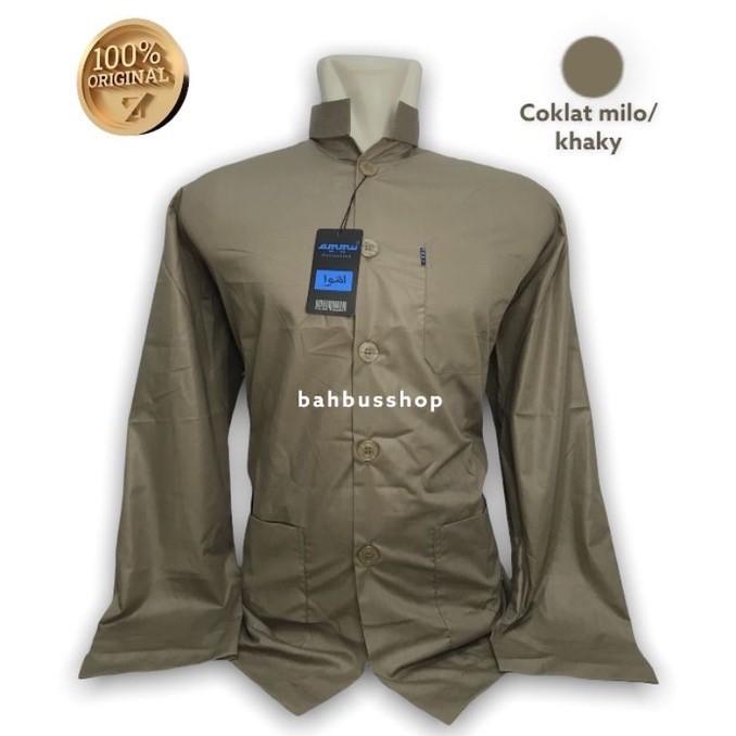 Baju Koko merk Ammu Collection Haibah Original - warna Coklat ORI