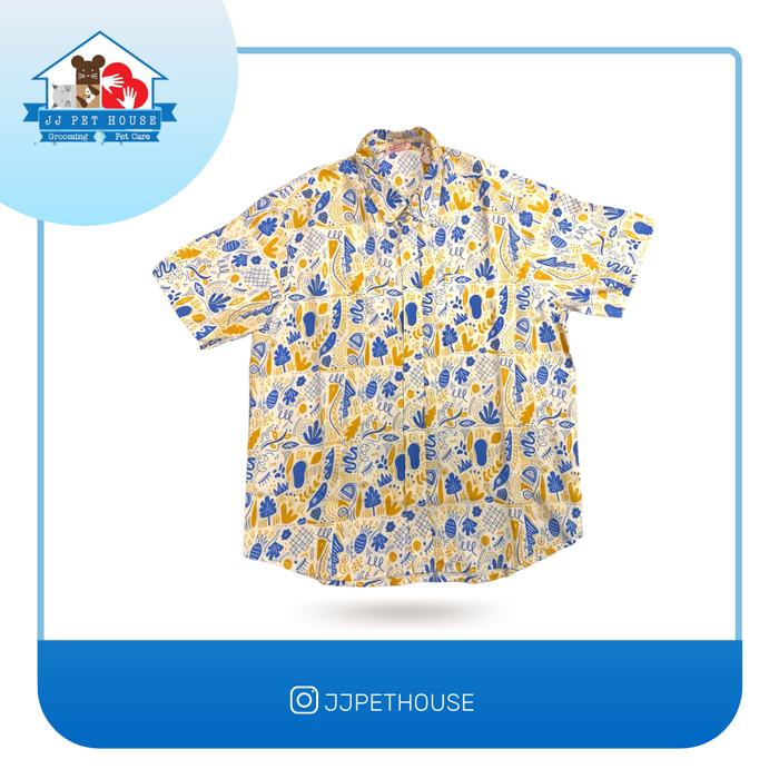 SHIRT RAYON HAVANA DOODLE BLUE SIZE M (MDT3250)