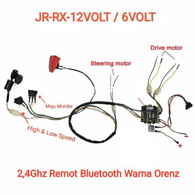Ready1 Set Mesin Kabel 7pin Mobil Mainan Aki