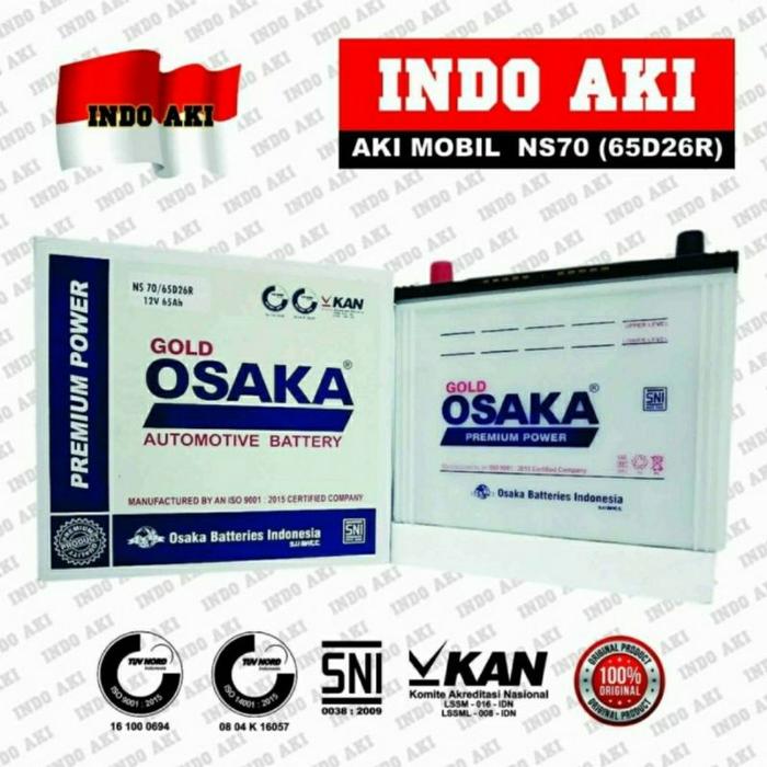 Aki Mobil Toyota Kijang Kapsul Isuzu Panther Elf NS70 65D26R 12V 65Ah