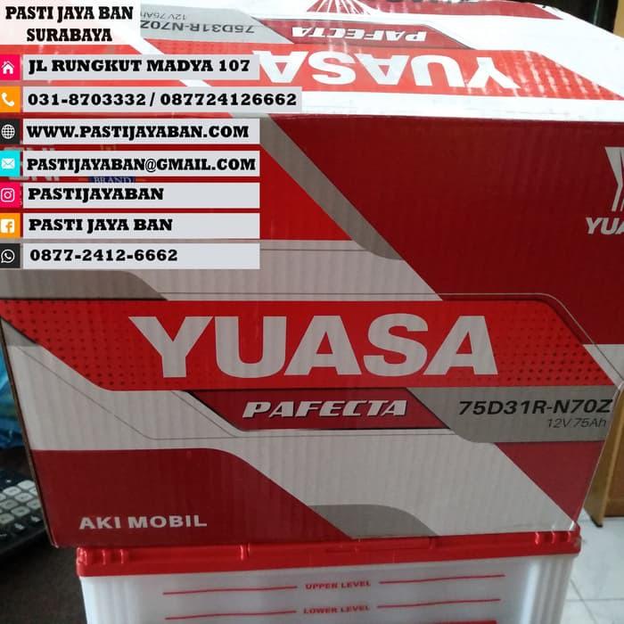 AKI MOBIL YUASA BASAH 75D31R \ N70Z PASTI JAYA BAN