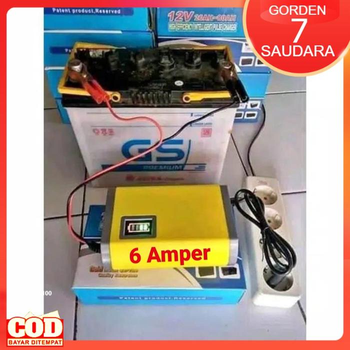 Cas Aki Kering Motor Charger Accu basah Mobil Otomatis Cepat Murah