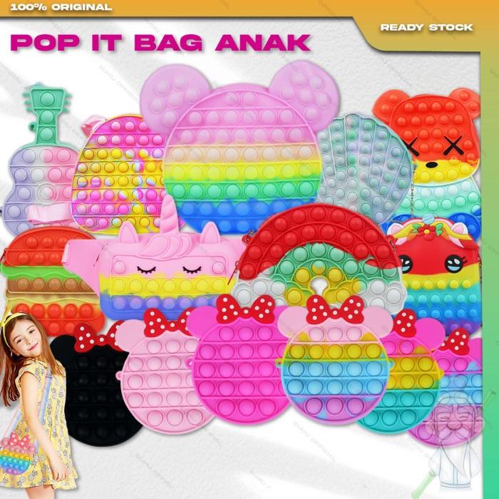 Suhu Tas Pop It Jelly Sling Bag Selempang Backpack Ransel Popit
