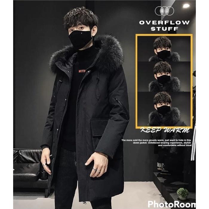 Jaket jubah Winter | Jaket Parka Jaket Tebal Kerah BuluOVERFLOW_STUFF