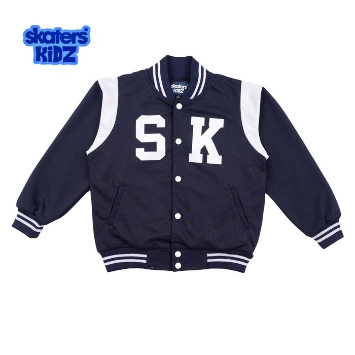 Skaters Kidz Varsity Jacket VL003 Navy