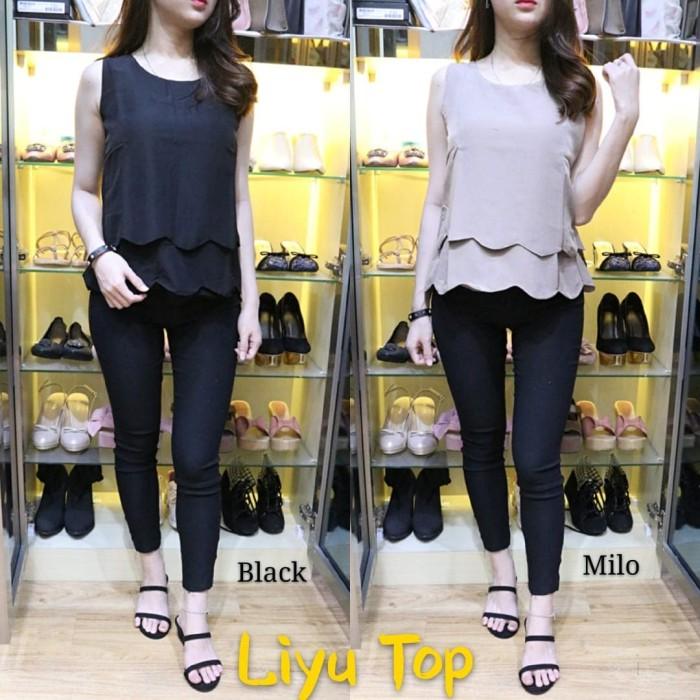 [Liyu Top BC]Blouse wanita twiscone Varian warna - Milo