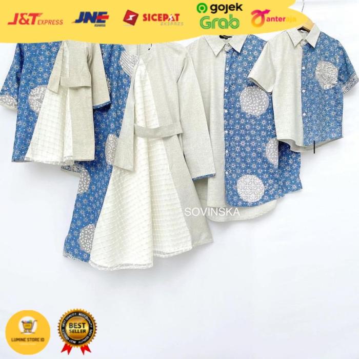 Sovinska set couple/Baju couple dewasa+anak/Sarimbit keluarga