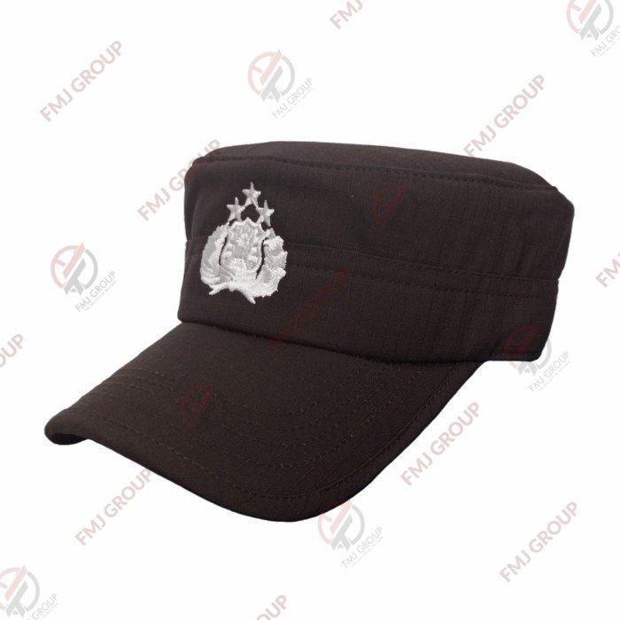 Topi Komando Coklat BINTARA Polri / Topi Komando Bintara Coklat