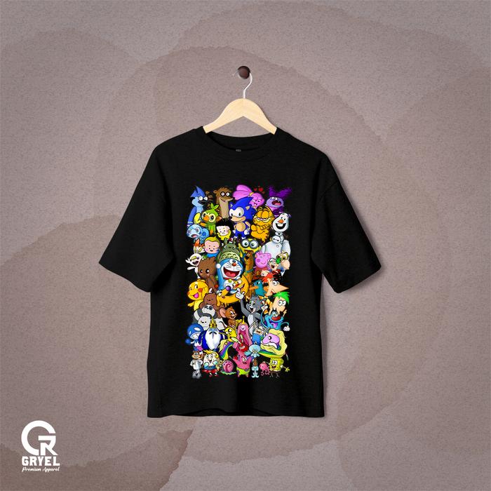 Kaos Oversize Kids Premium Cartoon Network Television by Gryel Apparel