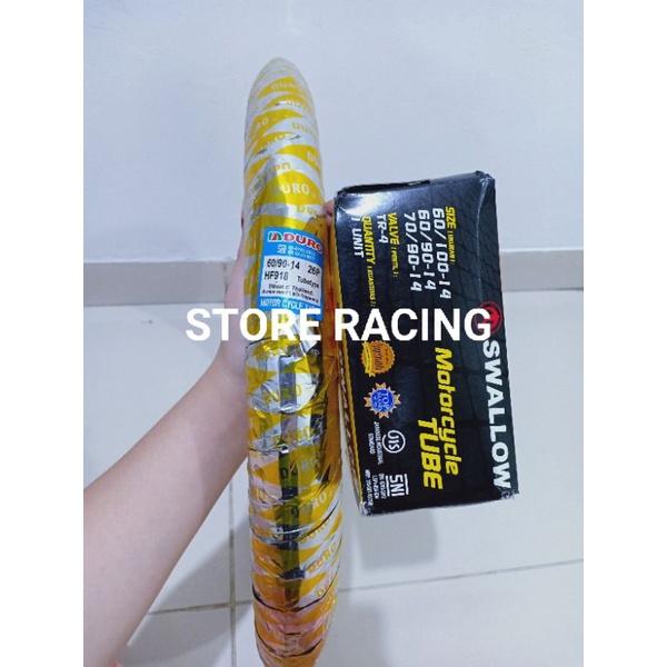 ban 50 90 14 / 60 90 14 duro thailand sepaket ban luar dan ban dalam