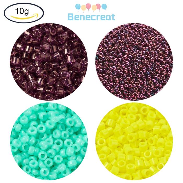 10G Miyuki Toho Manik-Manik Delica Bulat Ukuran 15 / 0 11 / 0 1.3Mm -