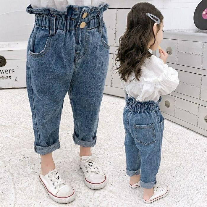 Moly Celana Anak Jeans HighWaist Perempuan / Moly Pants / Celana
