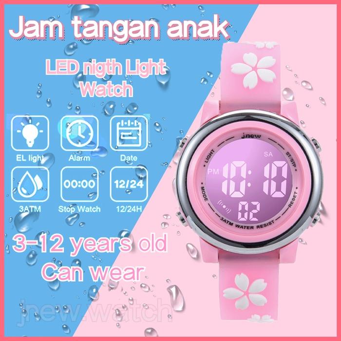 100% ORIGINAL JNEW Light Watch Jam Tangan Anak TK SD Laki-laki