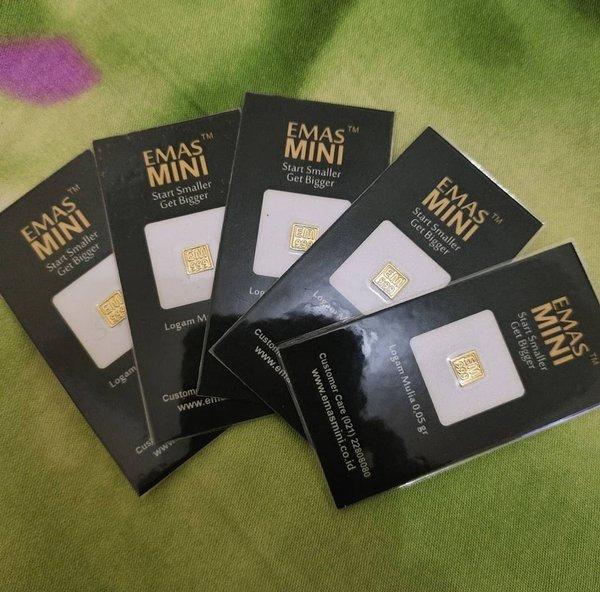 Emas Mini Gold 0.05 Gram Sertifikat