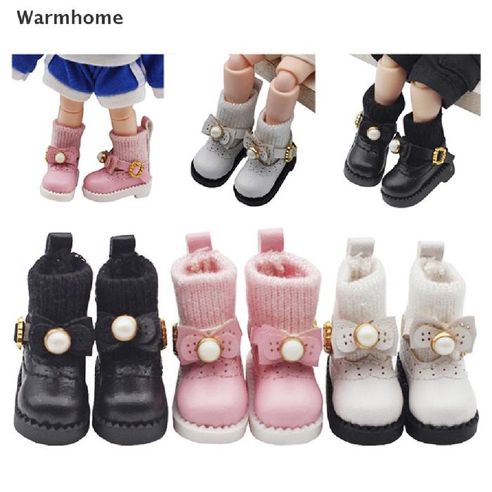 Wmm Ob11 DOD 1per12 Bjd Sepatu Boneka Sepatu Kulit Imitasi Buatan