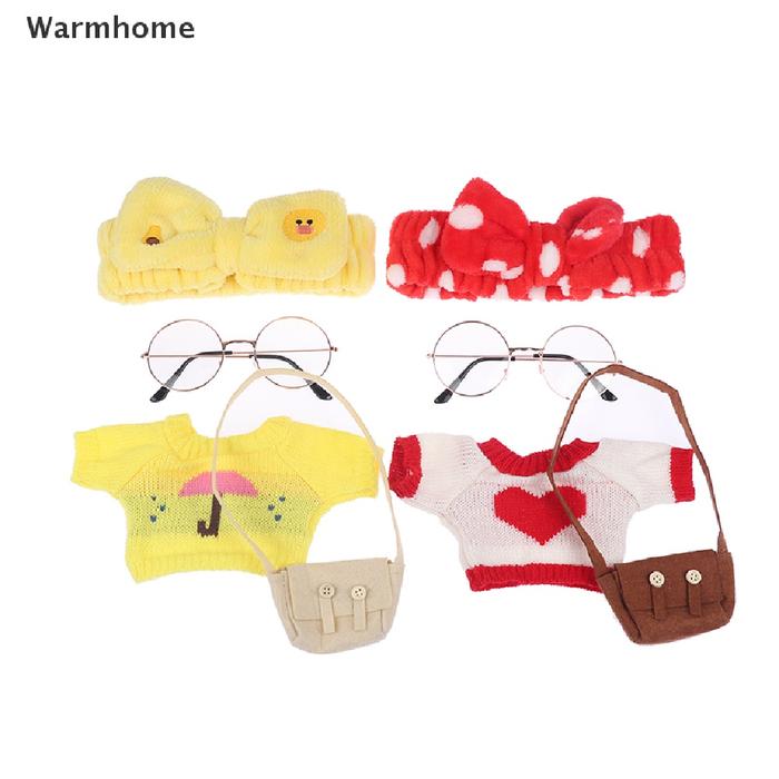 Wmm 4Pcs / set Mainan Baju Boneka Bebek 30cm + Sweater + Tas +
