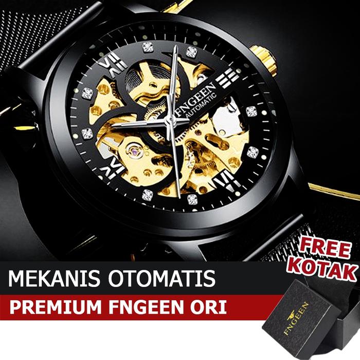 FNGEEN 6018 Jam Tangan Pria Mechanical Automatic Luxury Business