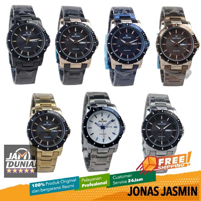 JAM JONAS JASMIN 3112 JONAS JASMIN JJ 3112 M1 JAM TANGAN PRIA ORI LA