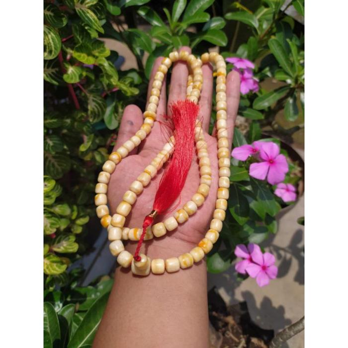 Tasbih Muslim 99 batu Marjan Coral Putih
