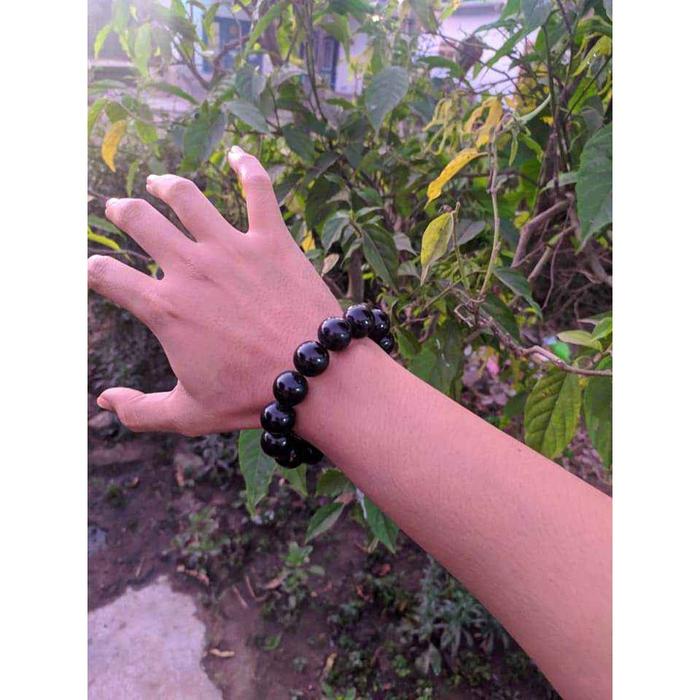 Gelang Akar Bahar Tali Arus Hitam Dim 16mm