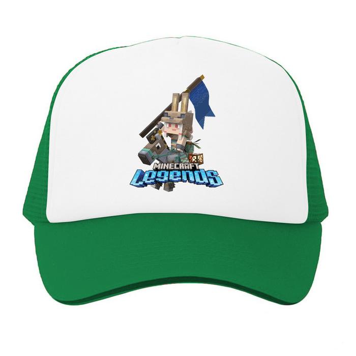 Topi Trucker Minecraft Legends Hero Character