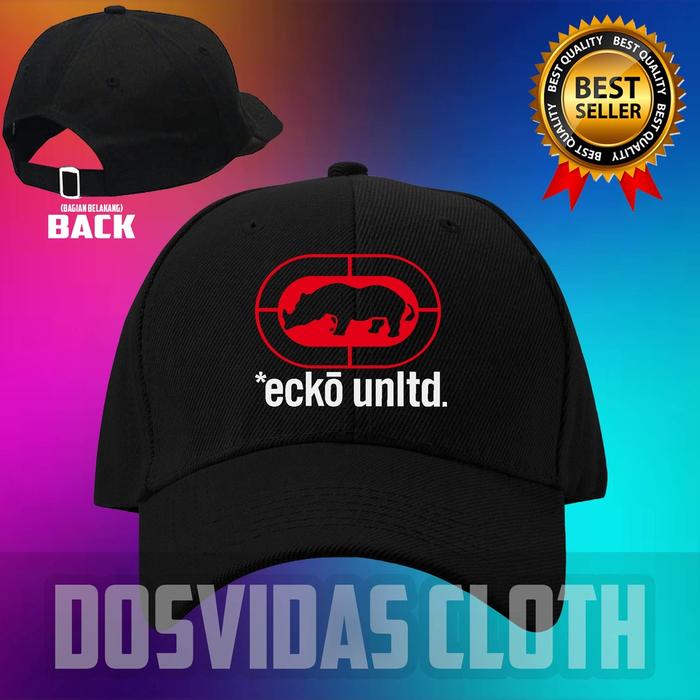 Topi Baseball ECKO UNLIMITED keren Pria Wanita ECKO UNLTD Benang Pengait