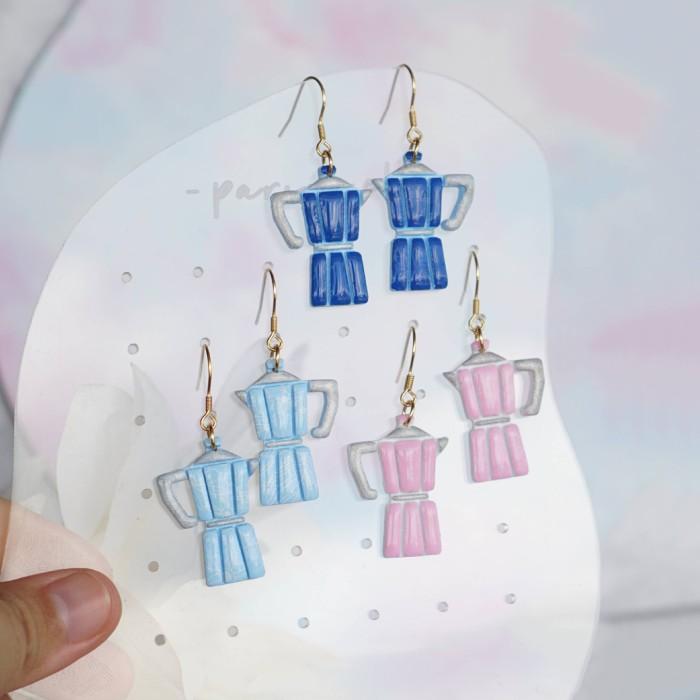 Mokapot - Polymer Clay Earrings - Parira Clay