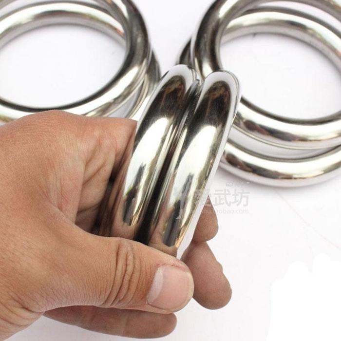 Gelang Baja Tahan Karat Cincin Besi Dilapisi Cincin Tangan Besi