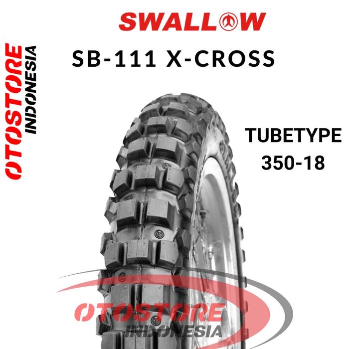 Ban Luar Motor Swallow SB-111 X-CROSS 350 Ring 18 Tube Type - 350-18