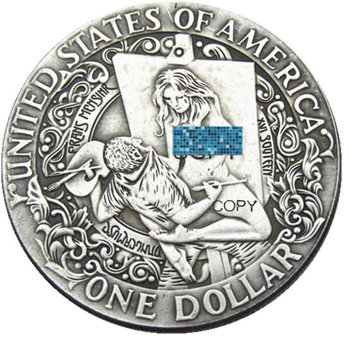 Hb(111)Us Hobo Morgan Dollar Girl Silver Plated Copy