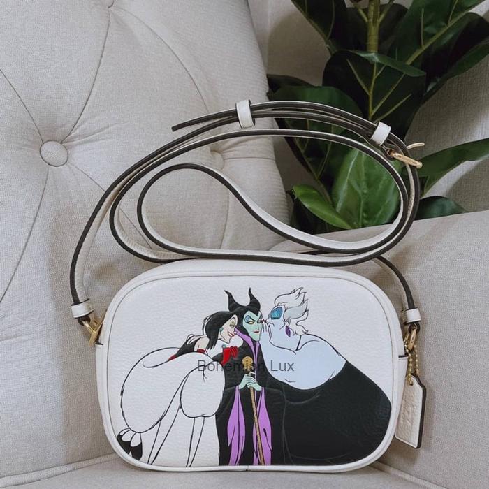 COACH X Disney Mini Jamie Crossbody Bag with Villains Motif