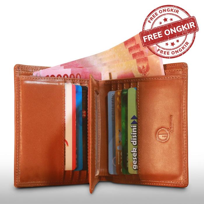 Dompet Kulit Asli Dompet Lipat Pria Evren Qi Leather Original 15 Slot