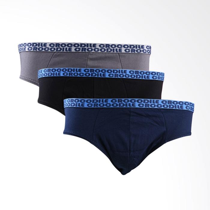 Crocodile Brief 521-233 Celana Dalam Pria - 3 pcs - Multiwarna(',')