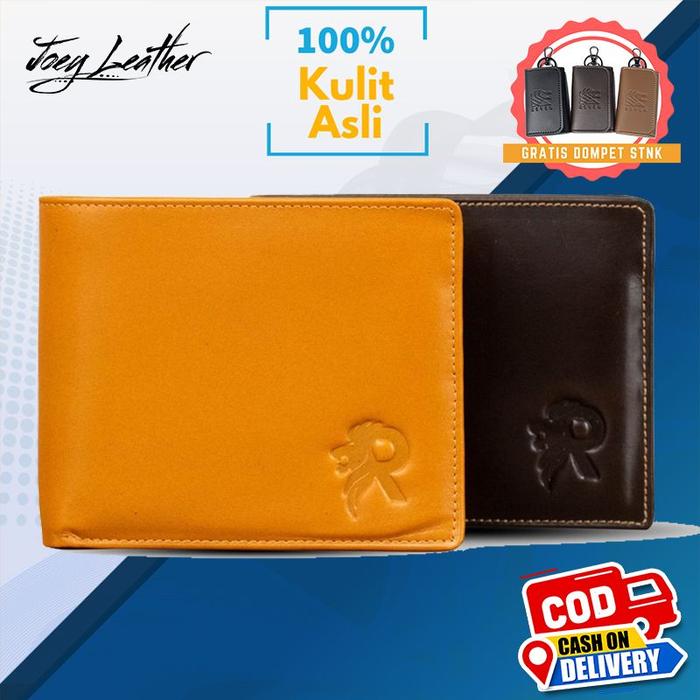 Dompet Donpet Domper Domoet Dimpet Lipat Kulit Asli Pria Cowok Bapak