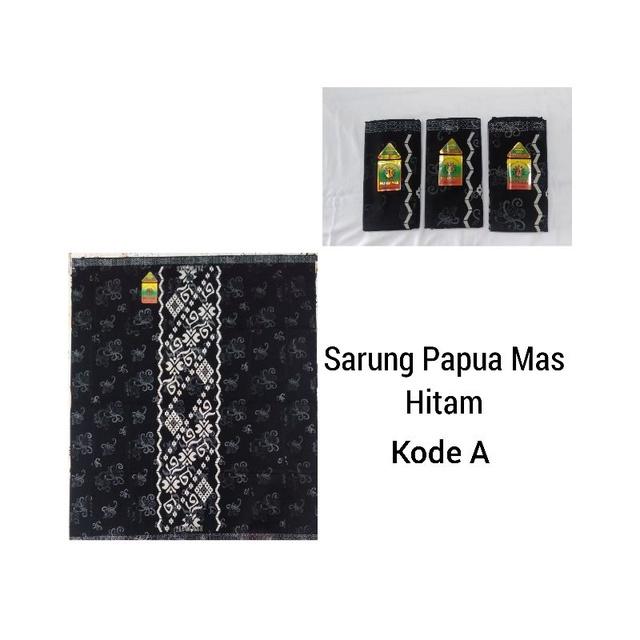 Sarung Papua Mas Hitam(',')