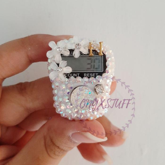 1 huruf tasbih digital hias request nama alat hitung dzikir tally