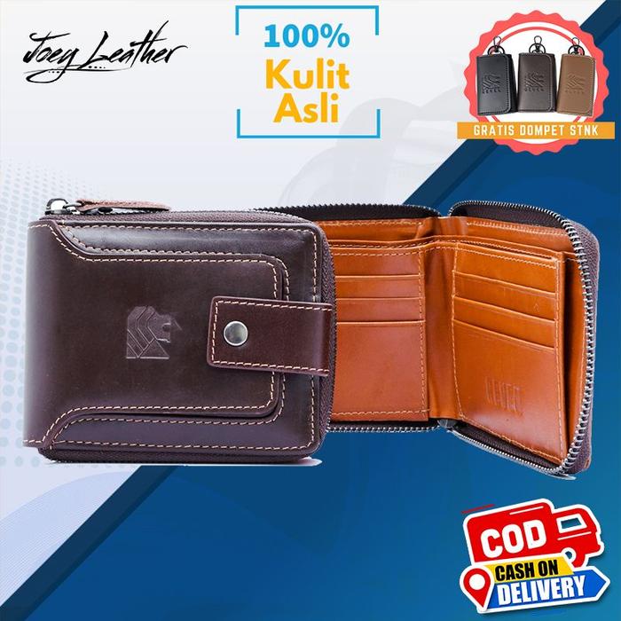 Dompet Donpet Domper Dimpet Lipat Kulit Asli Pria Bapak Cowok Dewasa