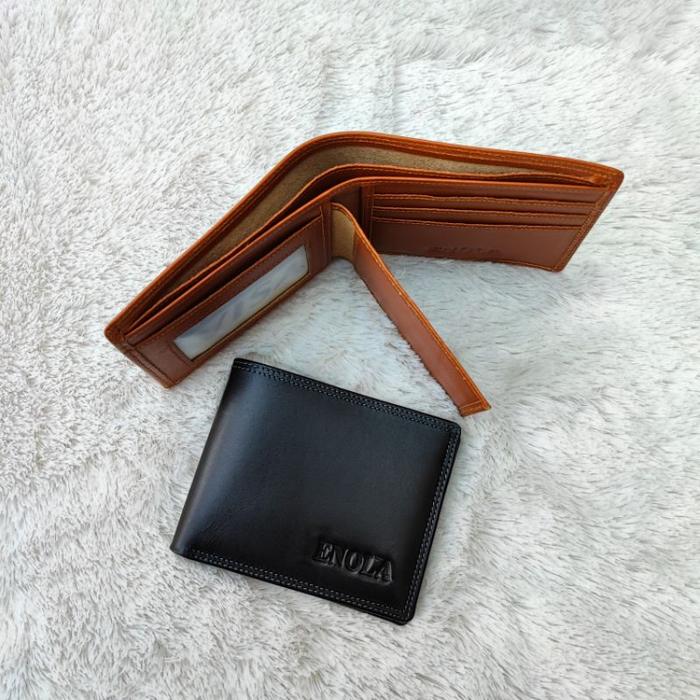 ENOLA Dompet Kulit Pria Full Kulit 100 % Asli Dompet Cowok Laki Kulit